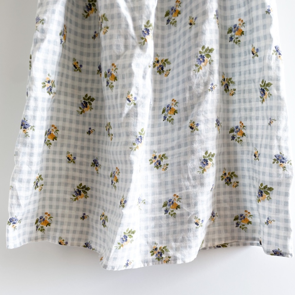 Reformation Blue and Yellow Floral Mini Dress - Picture 12 of 15